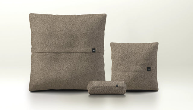 pillow set 2 - loop loop - taupe