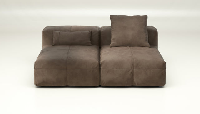 vetsak | Sofa Set 01 Medium - leather - cacao | Modulaire Sofa | 2.5 Zits