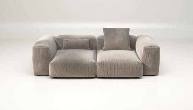 vetsak | Sofa Set 02 Medium - cord velour - platinum | Modulaire Sofa | 2.5 Zits | Big Sofa