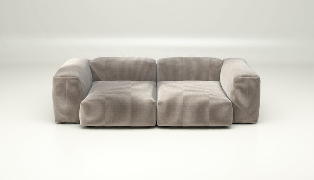 vetsak | Sofa Set 02 Medium - cord velour - platinum | Modulaire Sofa | 2.5 Zits | Big Sofa