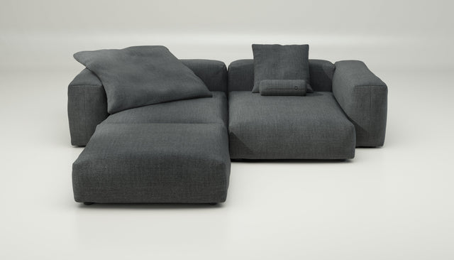 vetsak | Sofa Set 03 - pique - dark grey | Modulaire Sofa | 3.5 Zits | Big Sofa | Hoeksofa