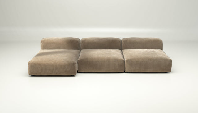 vetsak | Sofa Set 04 - cord velour - sand | Modulaire Sofa | 5 Zits | Big Sofa