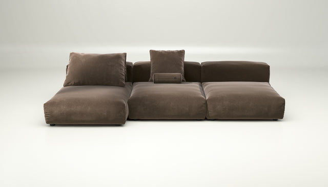 vetsak | Sofa Set 04 - suave - espresso | Modulaire Sofa | 5 Zits | Big Sofa