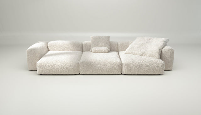 vetsak | Sofa Set 05 - doodle - creme | Modulaire Sofa | 5 Zits | Big Sofa | Hoeksofa