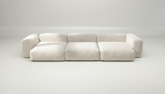 vetsak | Sofa Set 05 - doodle - creme | Modulaire Sofa | 5 Zits | Big Sofa | Hoeksofa