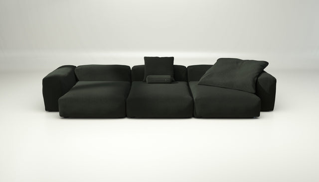 vetsak | Sofa Set 05 - loop loop - mousse | Modulaire Sofa | 5 Zits | Big Sofa | Hoeksofa