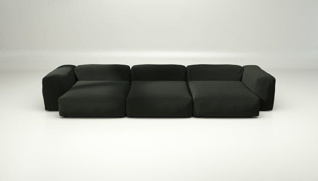 vetsak | Sofa Set 05 - loop loop - mousse | Modulaire Sofa | 5 Zits | Big Sofa | Hoeksofa