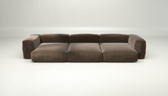 vetsak | Sofa Set 05 - suave - espresso | Modulaire Sofa | 5 Zits | Big Sofa | Hoeksofa
