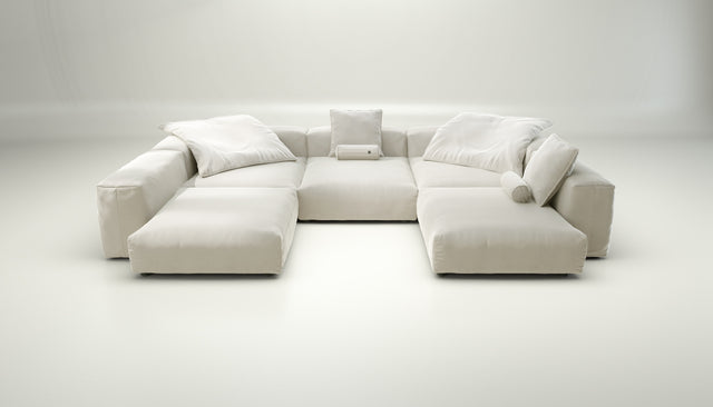 vetsak | Sofa Set 06 - suave - pearl | Modulaire Sofa | 6.5 Zits | Big Sofa | U Sofa | Hoeksofa