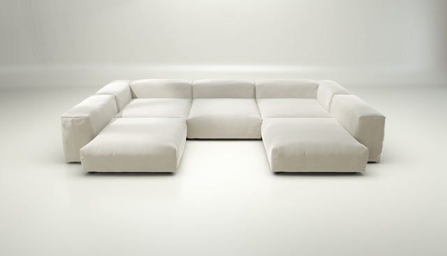 vetsak | Sofa Set 06 - suave - pearl | Modulaire Sofa | 6.5 Zits | Big Sofa | U Sofa | Hoeksofa