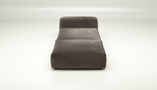 vetsak | Sofa Set 07 - Sun Lounger - cord velour - mocha | Modulaire Sofa | 2 Zits | Daybed | Chaiselounge