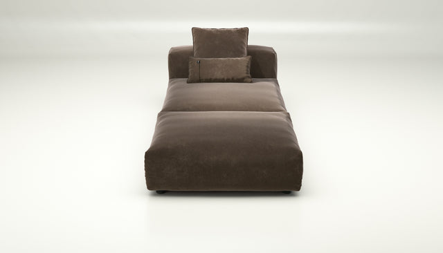 vetsak | Sofa Set 07 - Sun Lounger - suave - espresso | Modulaire Sofa | 2 Zits | Daybed | Chaiselounge