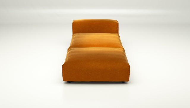 vetsak | Sofa Set 07 - Sun Lounger - suave - orange blaze | Modulaire Sofa | 2 Zits | Daybed | Chaiselounge