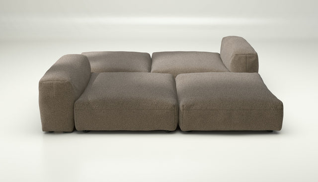 vetsak | Sofa Set 08 - Daybed - loop loop - taupe | Modulaire Sofa | 6 Zits | Outdoor Island | Double lounger