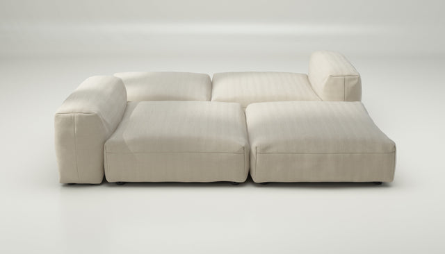 vetsak | Sofa Set 08 - Daybed - pique - beige | Modulaire Sofa | 6 Zits | Outdoor Island | Double lounger