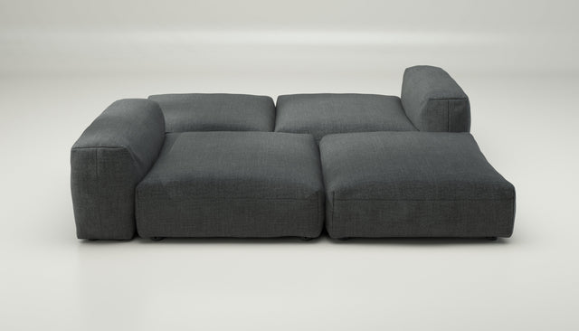 vetsak | Sofa Set 08 - Daybed - pique - dark grey | Modulaire Sofa | 6 Zits | Outdoor Island | Double lounger