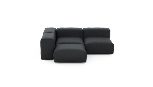 Preset three module corner sofa - linen - anthracite - 199cm x 199cm
