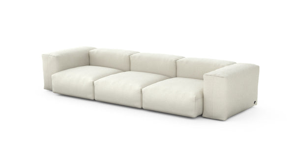 Preset three module sofa - linen - platinum - 314cm x 115cm