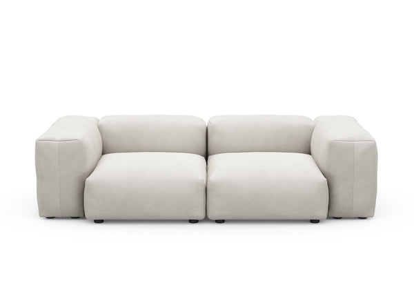Preset two module sofa - canvas - light grey - 230cm x 115cm