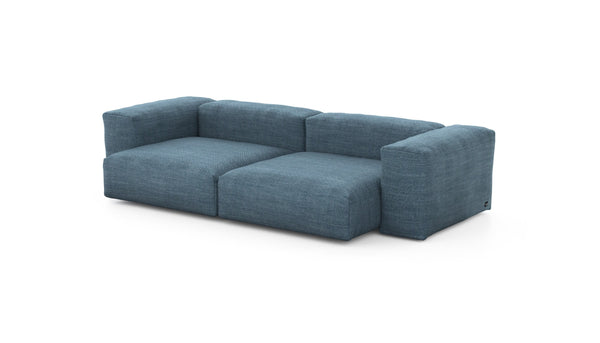 Preset two module sofa - pique - dark blue - 272cm x 136cm