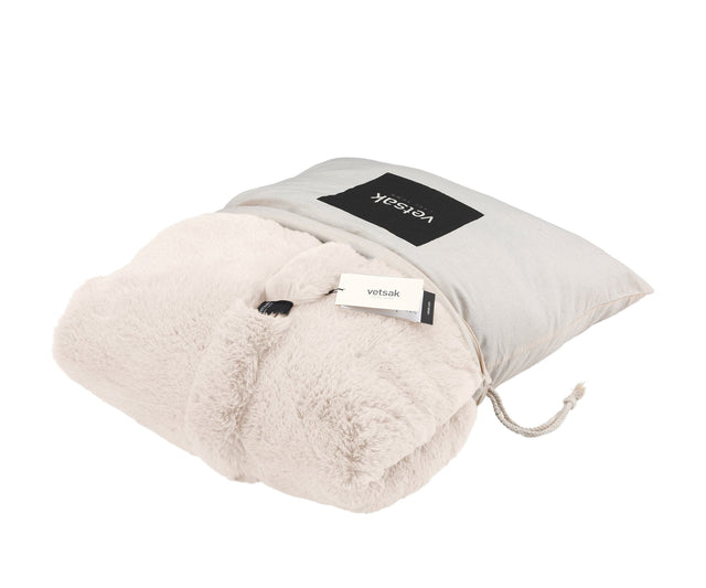 footsak cover - faux fur - beige