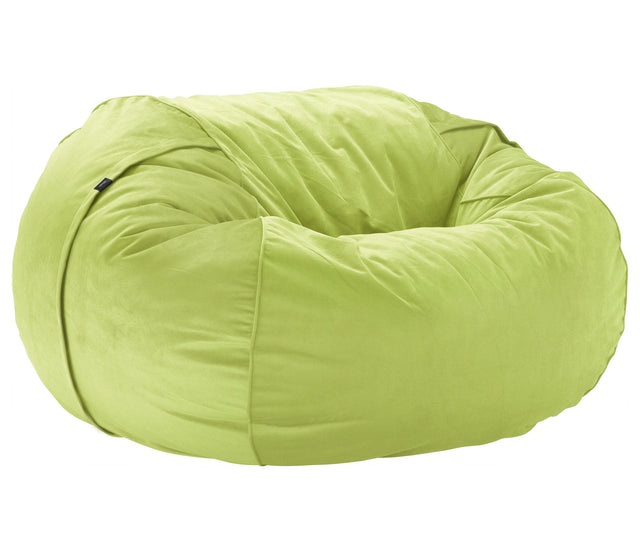 the jumbo beanbag - velvet - lime