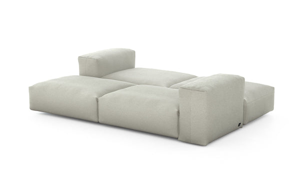 Preset double lounger - linen - stone - 241cm x 168cm