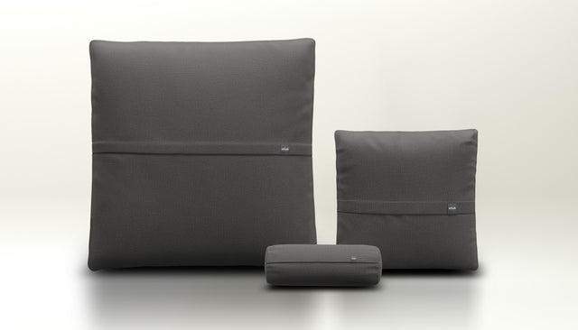 Pillow Set 2 - Herringbone - Dark Grey