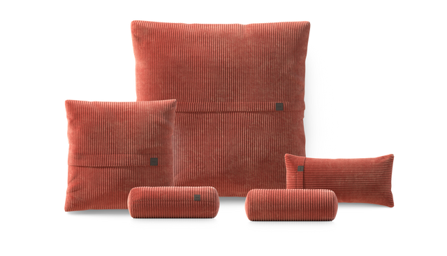 Pillow Set 4 - Cord Velour - Brick