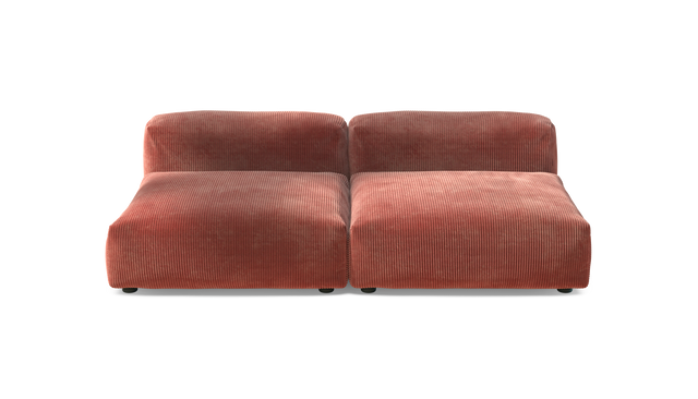 vetsak | Sofa Set 01 Large - Cord Velour - Brick | Modulaire Sofa | 3.5 Zits