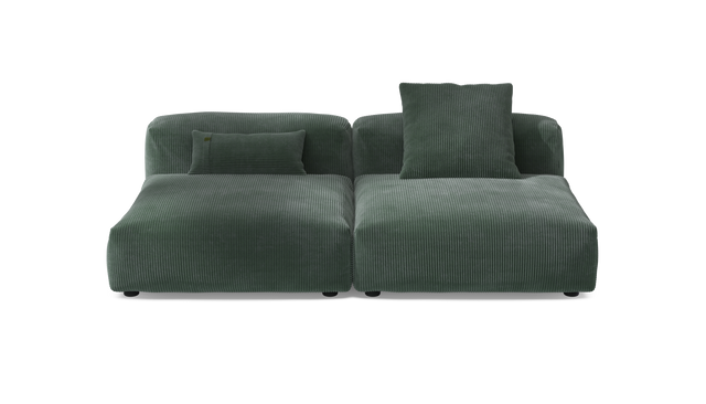 vetsak | Sofa Set 01 Large - Cord Velour - Hunter | Modulaire Sofa | 3.5 Zits