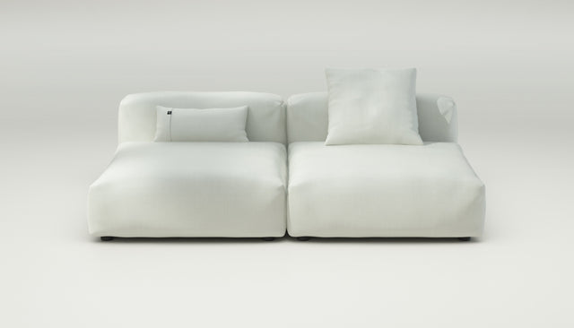 vetsak | Sofa Set 01 Large - herringbone - creme | Modulaire Sofa | 3.5 Zits