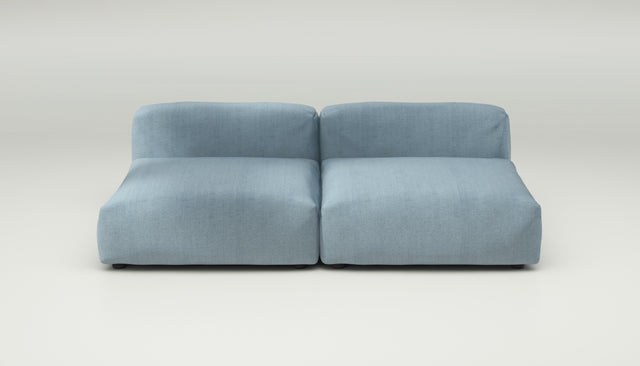 vetsak | Sofa Set 01 Large - herringbone - light blue | Modulaire Sofa | 3.5 Zits
