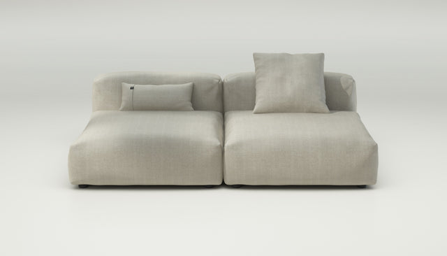 vetsak | Sofa Set 01 Large - herringbone - stone | Modulaire Sofa | 3.5 Zits