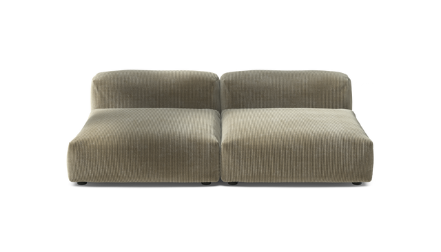 vetsak | Sofa Set 01 Large - Cord Velour - Khaki | Modulaire Sofa | 3.5 Zits