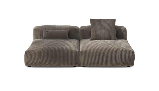 vetsak | Sofa Set 01 Large - Cord Velour - Mocha | Modulaire Sofa | 3.5 Zits