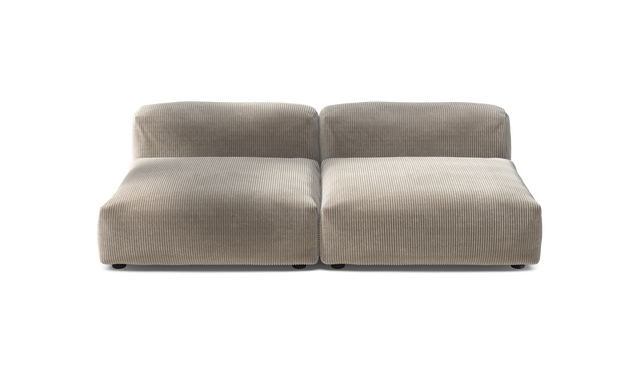 vetsak | Sofa Set 01 Large - Cord Velour - Platinum | Modulaire Sofa | 3.5 Zits