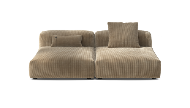 vetsak | Sofa Set 01 Large - Cord Velour - Sand | Modulaire Sofa | 3.5 Zits