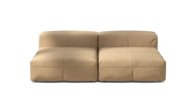vetsak | Sofa Set 01 Large - Leather - Beige | Modulaire Sofa | 3.5 Zits