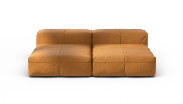 vetsak | Sofa Set 01 Large - Leather - Brown | Modulaire Sofa | 3.5 Zits