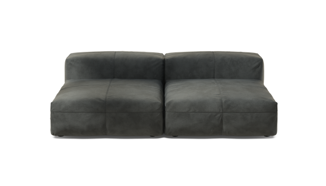 vetsak | Sofa Set 01 Large - Leather - Dark Grey | Modulaire Sofa | 3.5 Zits