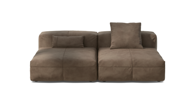 vetsak | Sofa Set 01 Large - Leather - Cacao | Modulaire Sofa | 3.5 Zits
