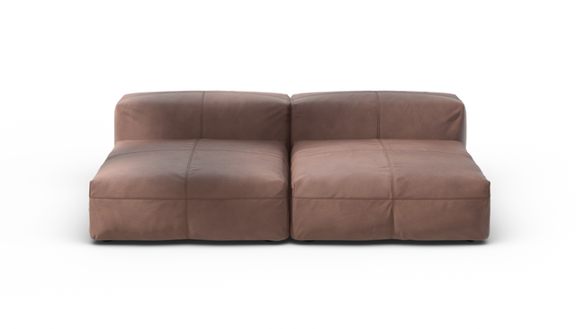 vetsak | Sofa Set 01 Large - Leather - Stone | Modulaire Sofa | 3.5 Zits