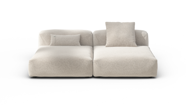 vetsak | Sofa Set 01 Large - Nub - Creme | Modulaire Sofa | 3.5 Zits