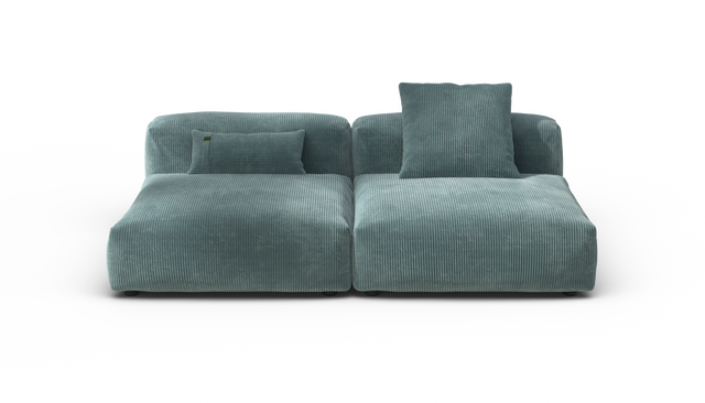 vetsak | Sofa Set 01 Large - Cord Velour - Mint | Modulaire Sofa | 3.5 Zits