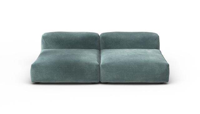 vetsak | Sofa Set 01 Large - Cord Velour - Mint | Modulaire Sofa | 3.5 Zits