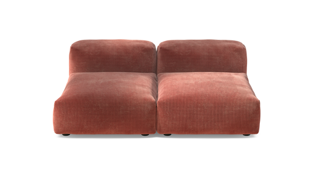 vetsak | Sofa Set 01 Medium - Cord Velour - Brick | Modulaire Sofa | 2.5 Zits