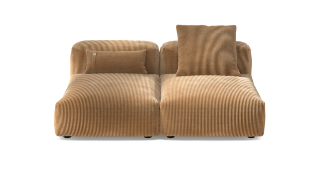 vetsak | Sofa Set 01 Medium - Cord Velour - Camel | Modulaire Sofa | 2.5 Zits