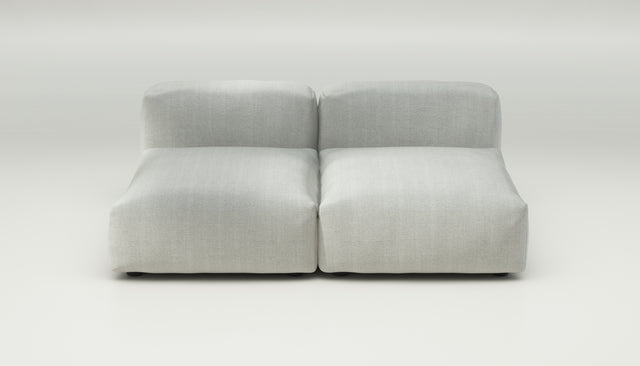 vetsak | Sofa Set 01 Medium - herringbone - light grey | Modulaire Sofa | 2.5 Zits