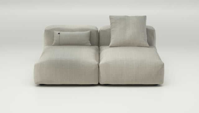 vetsak | Sofa Set 01 Medium - herringbone - stone | Modulaire Sofa | 2.5 Zits